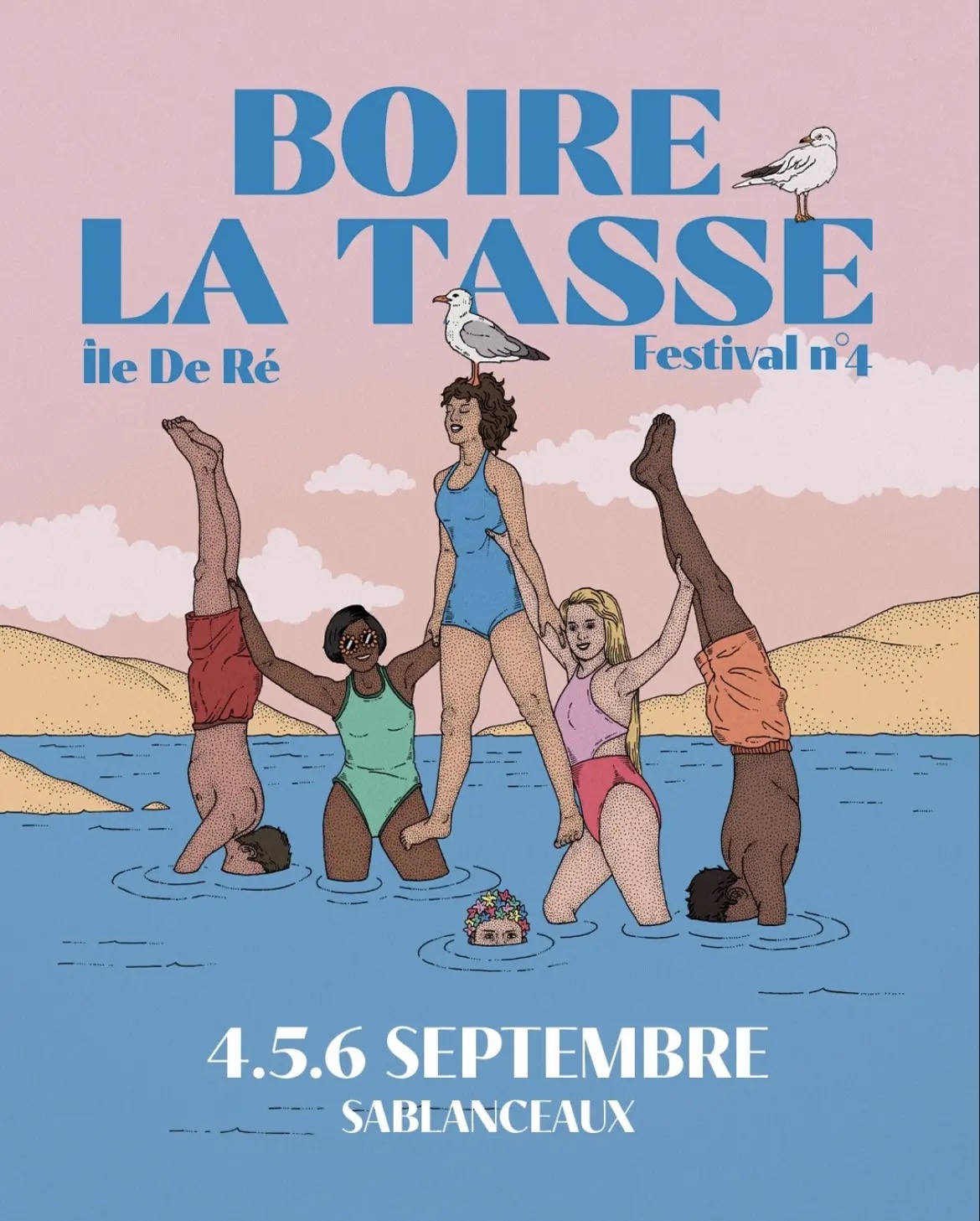 Affiche Boire la Tasse 2026 — illustration Candice Roger